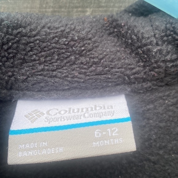 Boy’s Columbia Black and Timberwolf Zip Up Jacket size 6-12 months - Picture 4 of 5